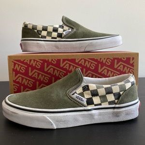 Vans Slip-on Suede/checkerboard Women’s size 6